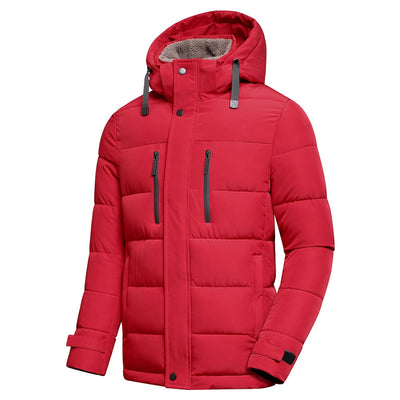 Fleecegefütterte Steppjacke für Herren