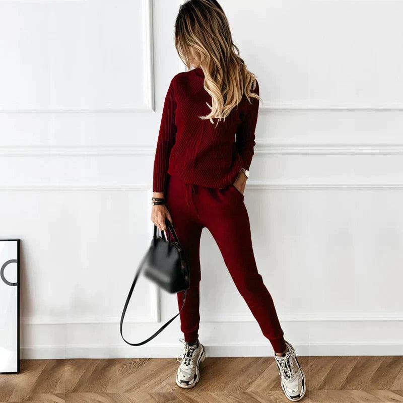 Stylisches zweiteiliges Trainingsanzug-Set für Frauen