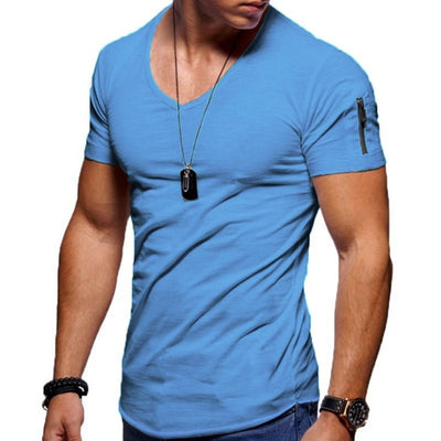 Herren V-Ausschnitt Muscle-T-Shirt - Shaun