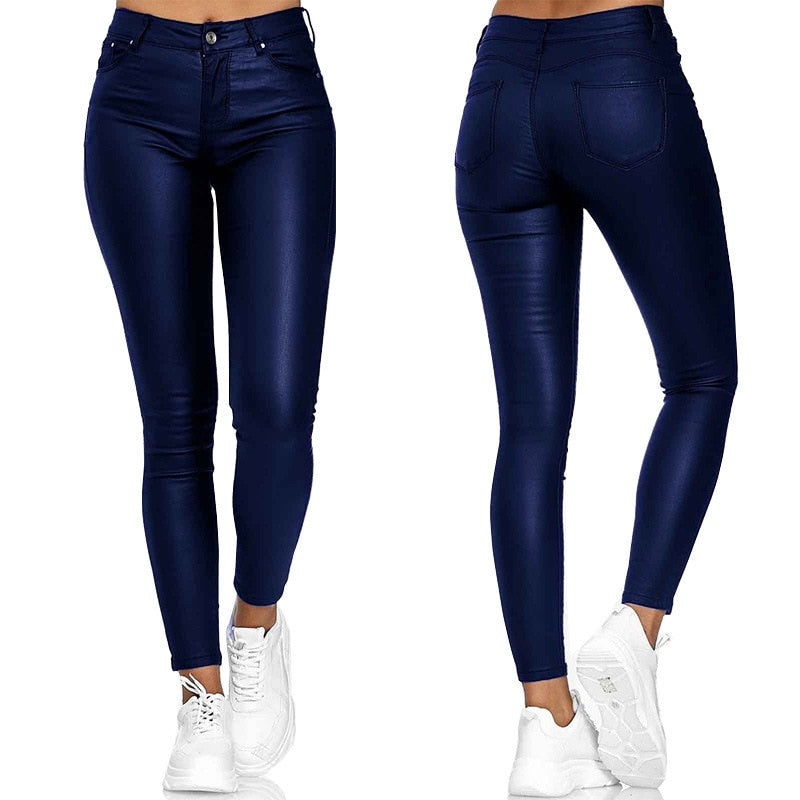Trendige stretchige Skinny-Hose für Damen