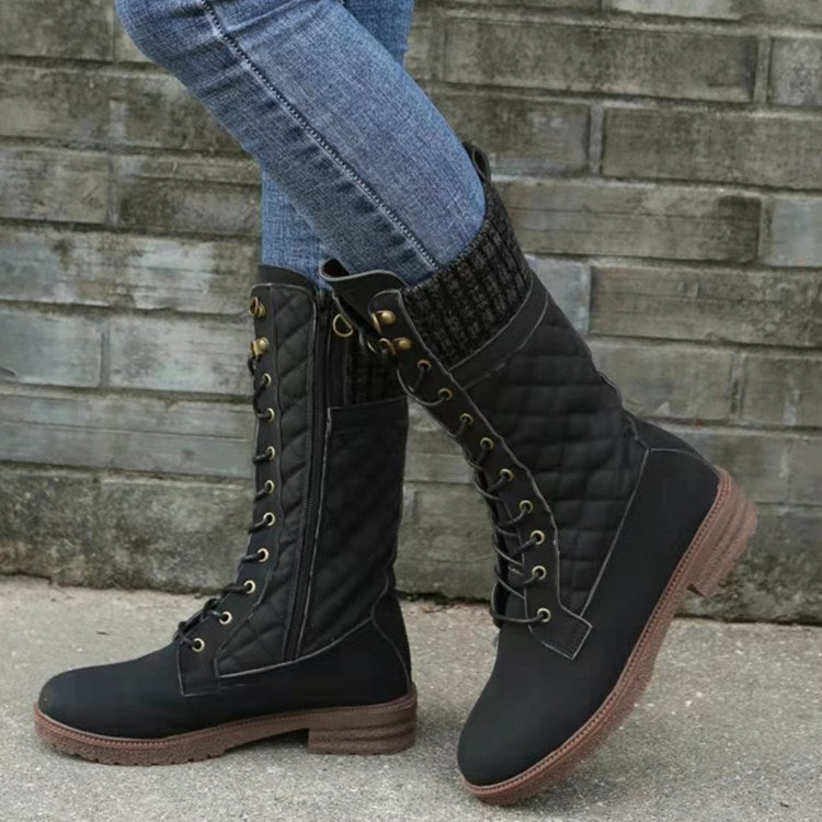 Kuschelige Wildleder-Winterstiefel für Damen