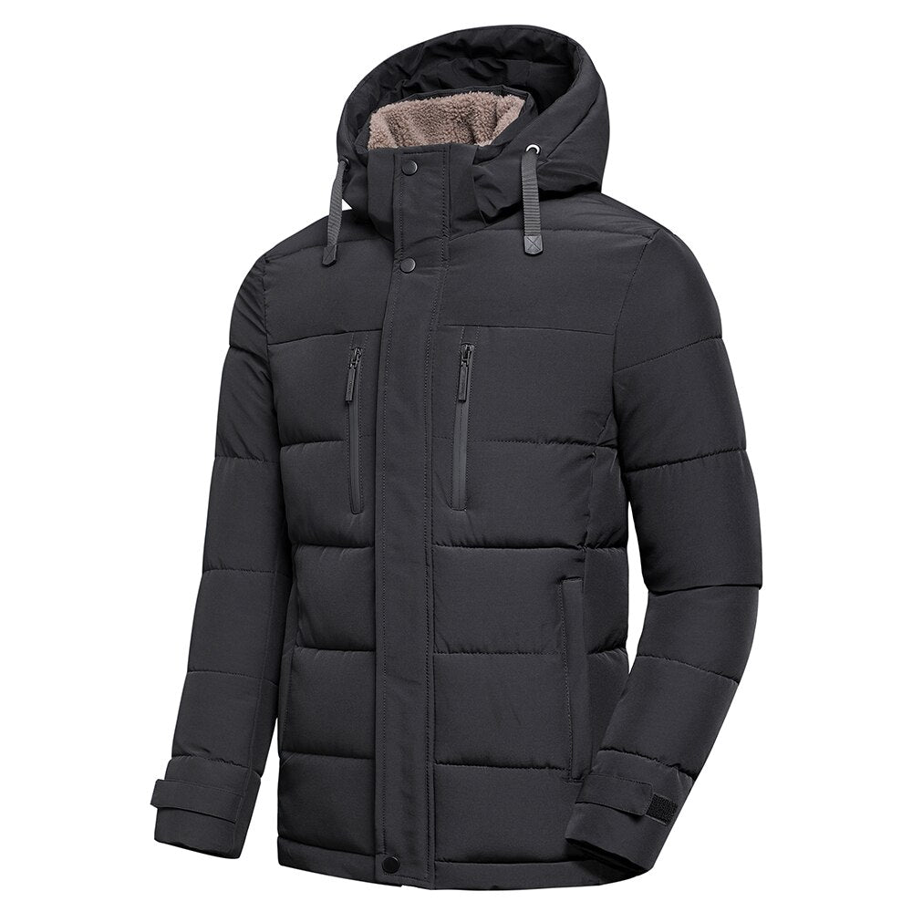 Fleecegefütterte Steppjacke für Herren