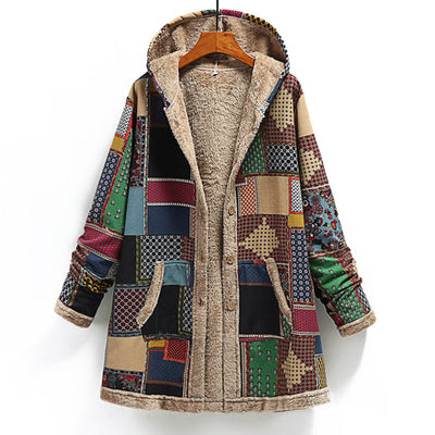 Kapuzen-Winterjacke für Damen