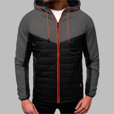 Leichte Sommerjacke für Herren - Sportliche Strickjacke mit Kapuze und Reißverschluss