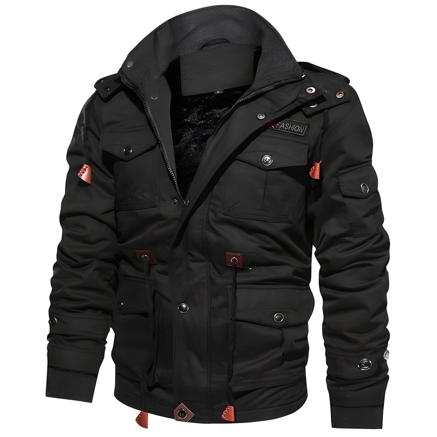 Kapuzenjacke mit mehreren Taschen für Männer