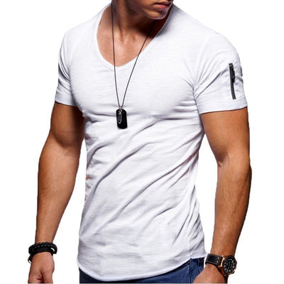 Herren V-Ausschnitt Muscle-T-Shirt - Shaun