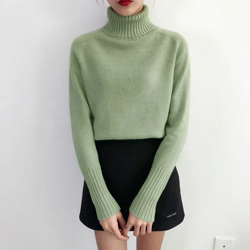 Klassischer Rollkragenpullover für Damen