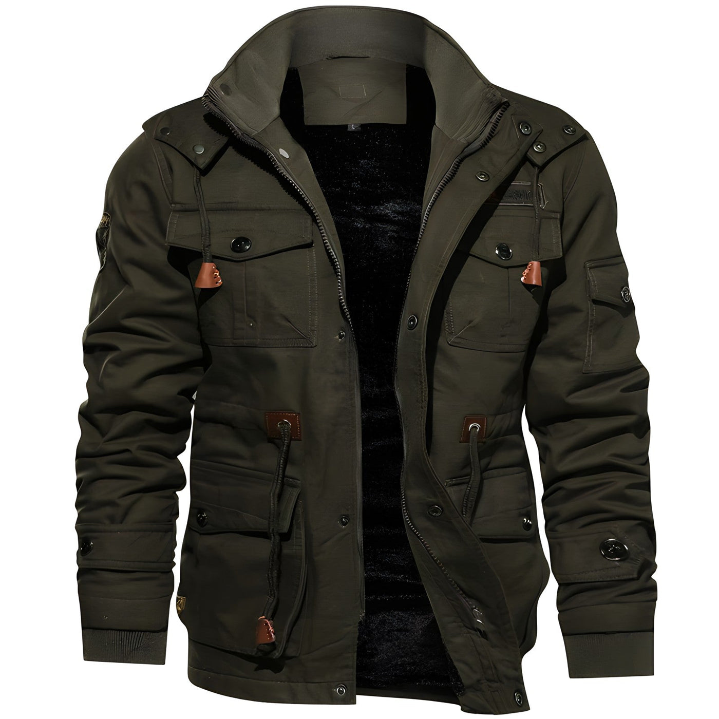 Kapuzenjacke mit mehreren Taschen für Männer