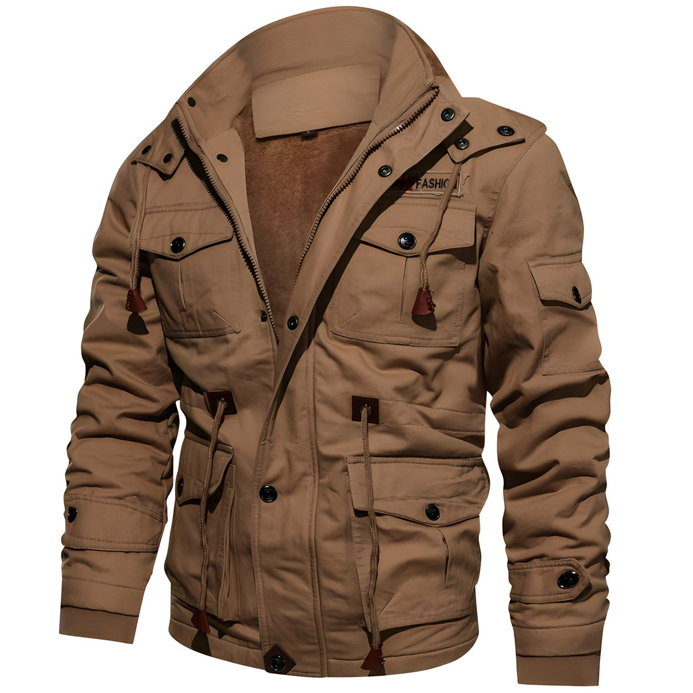 Kapuzenjacke mit mehreren Taschen für Männer