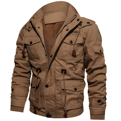 Kapuzenjacke mit mehreren Taschen für Männer