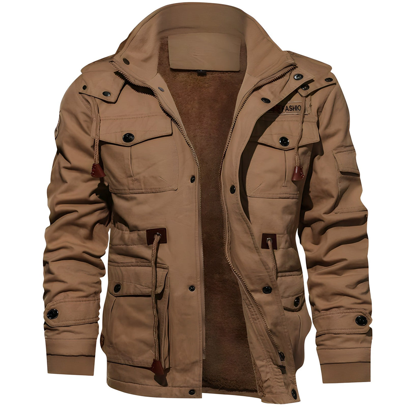 Kapuzenjacke mit mehreren Taschen für Männer