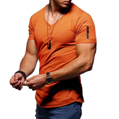 Herren V-Ausschnitt Muscle-T-Shirt - Shaun