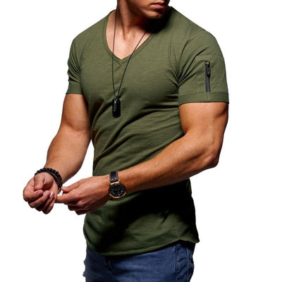 Herren V-Ausschnitt Muscle-T-Shirt - Shaun
