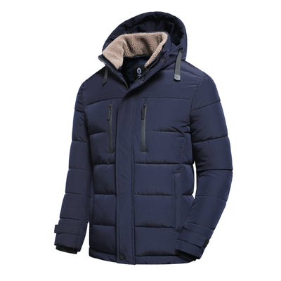 Fleecegefütterte Steppjacke für Herren