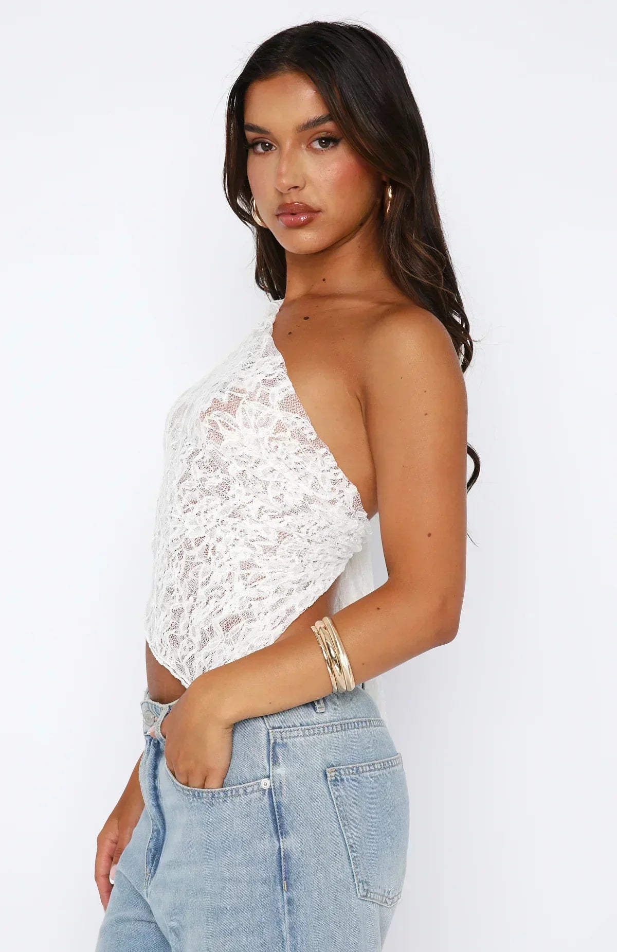 Zenaida® | Spitzen-Crop-Top