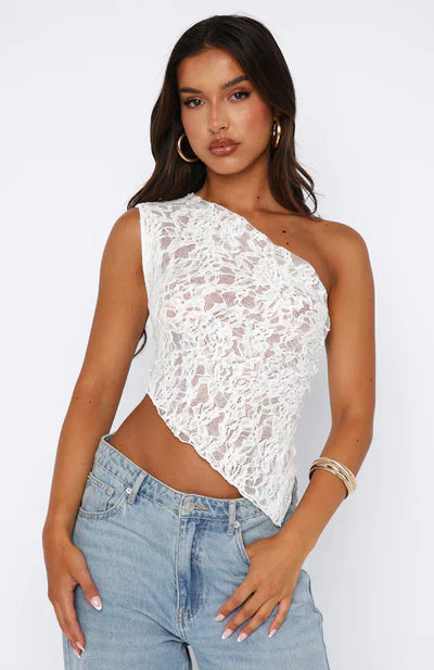 Zenaida® | Spitzen-Crop-Top