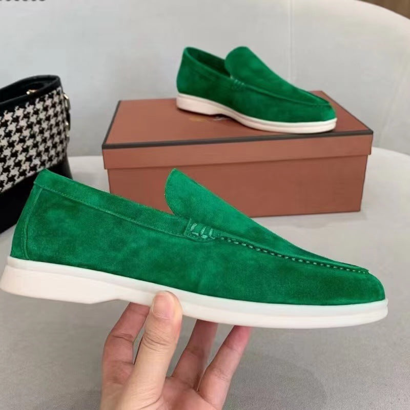 Halbschuhe | Bequem | Slip-On | Wildleder-Slipper | Herrenschuhe