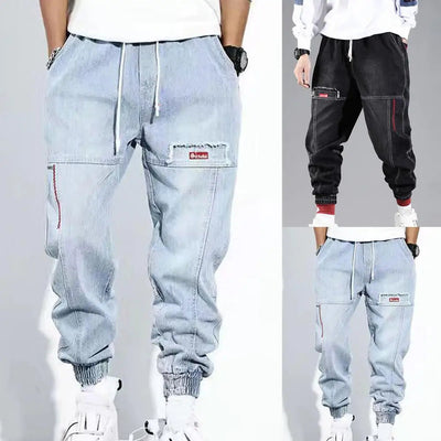 Denim-Jogginghose mit Kordelzug für Männer