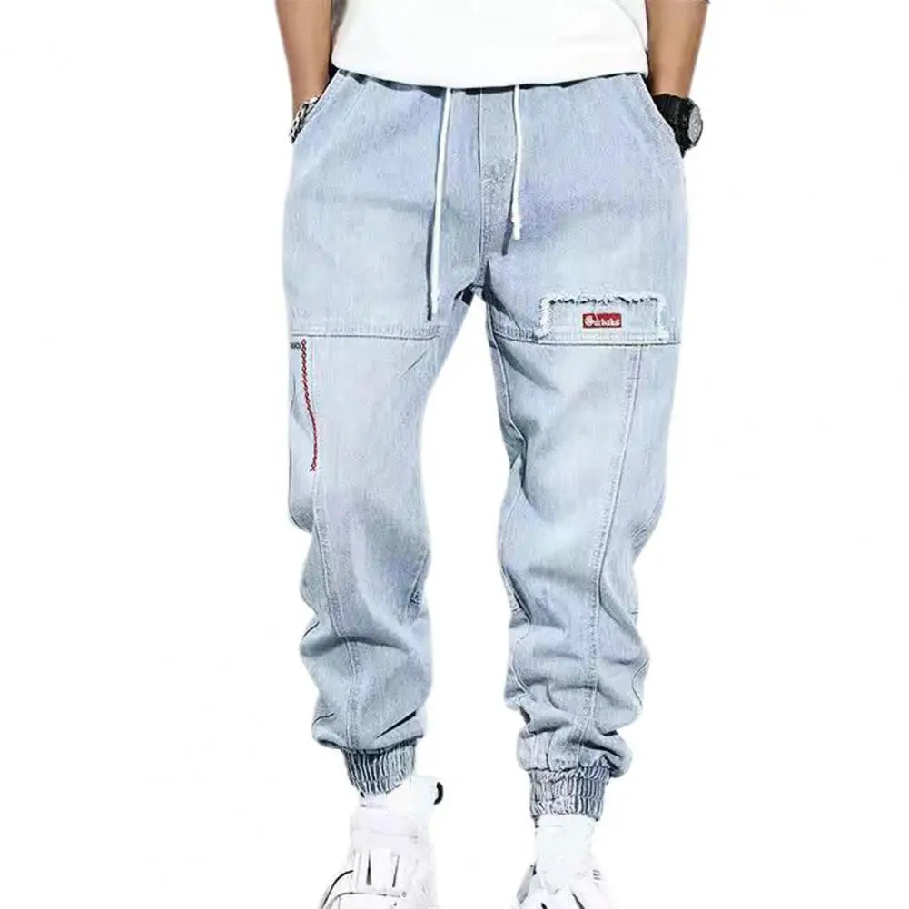 Denim-Jogginghose mit Kordelzug für Männer
