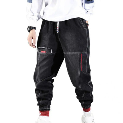Denim-Jogginghose mit Kordelzug für Männer