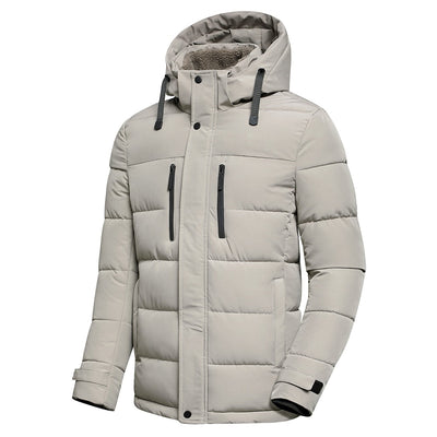 Fleecegefütterte Steppjacke für Herren
