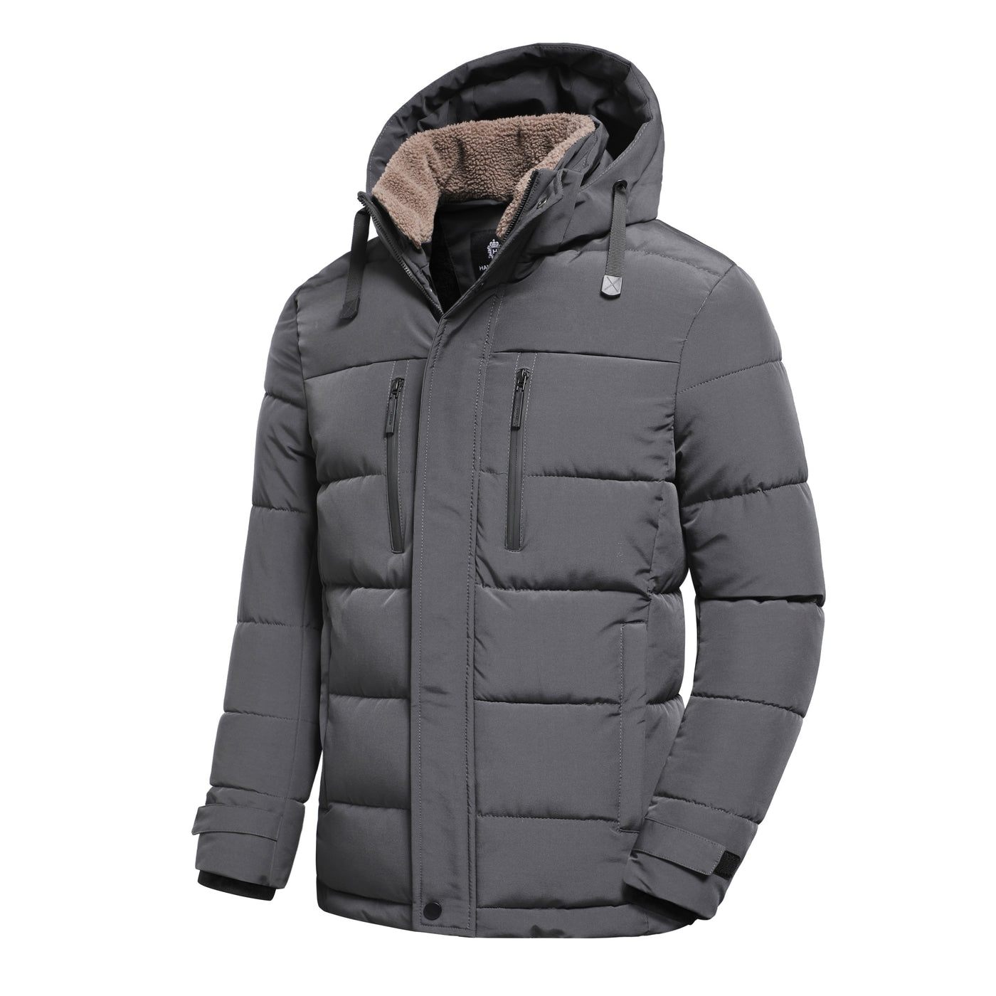 Fleecegefütterte Steppjacke für Herren