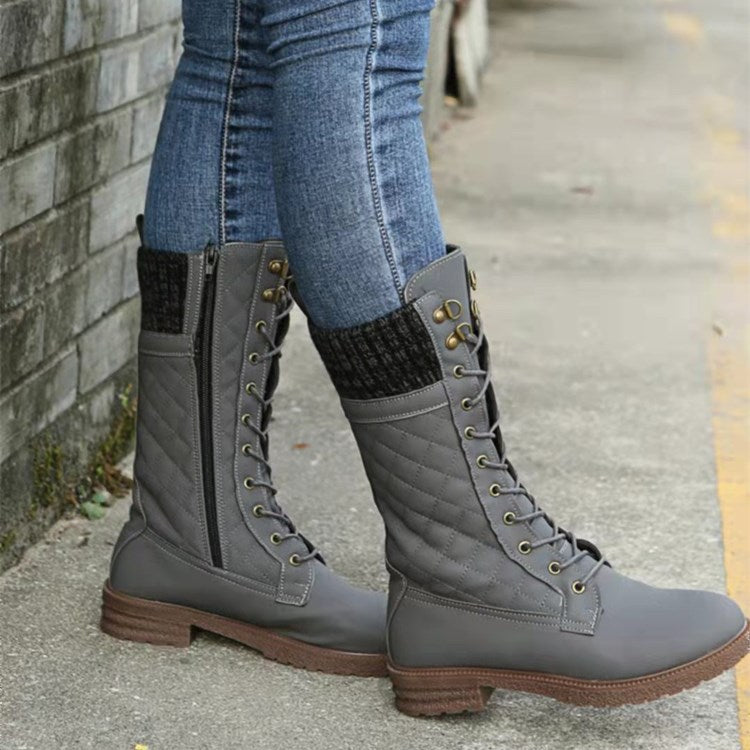 Kuschelige Wildleder-Winterstiefel für Damen