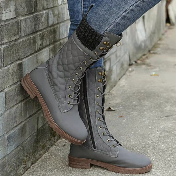 Kuschelige Wildleder-Winterstiefel für Damen