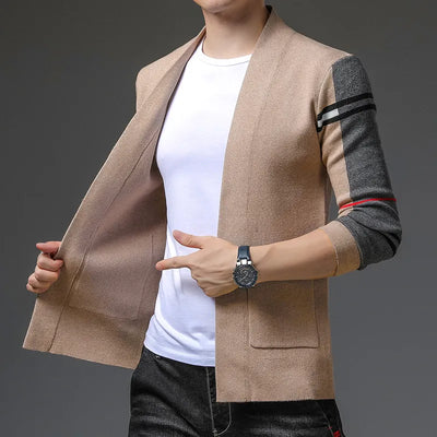 Strickjacke mit Offener Vorderseite für Herren