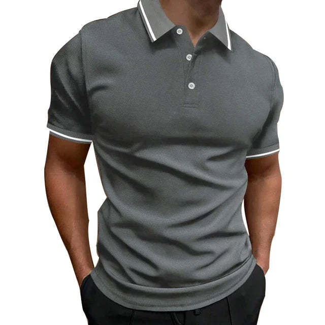Herren Casual Komfortabel Revers Polo Shirt