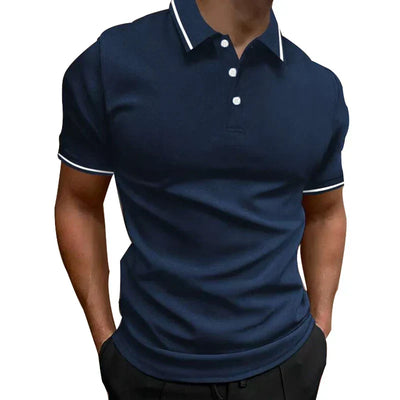 Herren Casual Komfortabel Revers Polo Shirt