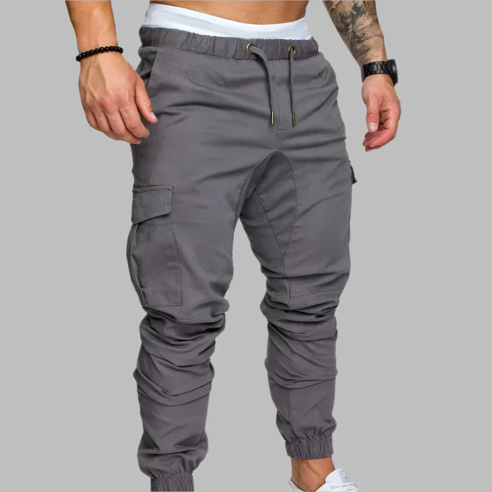 Cargohosen für Herren - Slim Fit Sommerhose mit Taschen