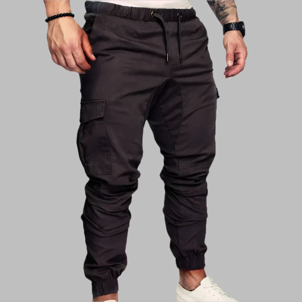 Cargohosen für Herren - Slim Fit Sommerhose mit Taschen