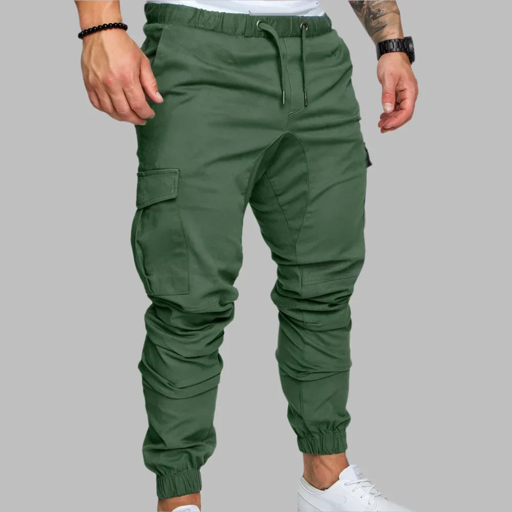 Cargohosen für Herren - Slim Fit Sommerhose mit Taschen