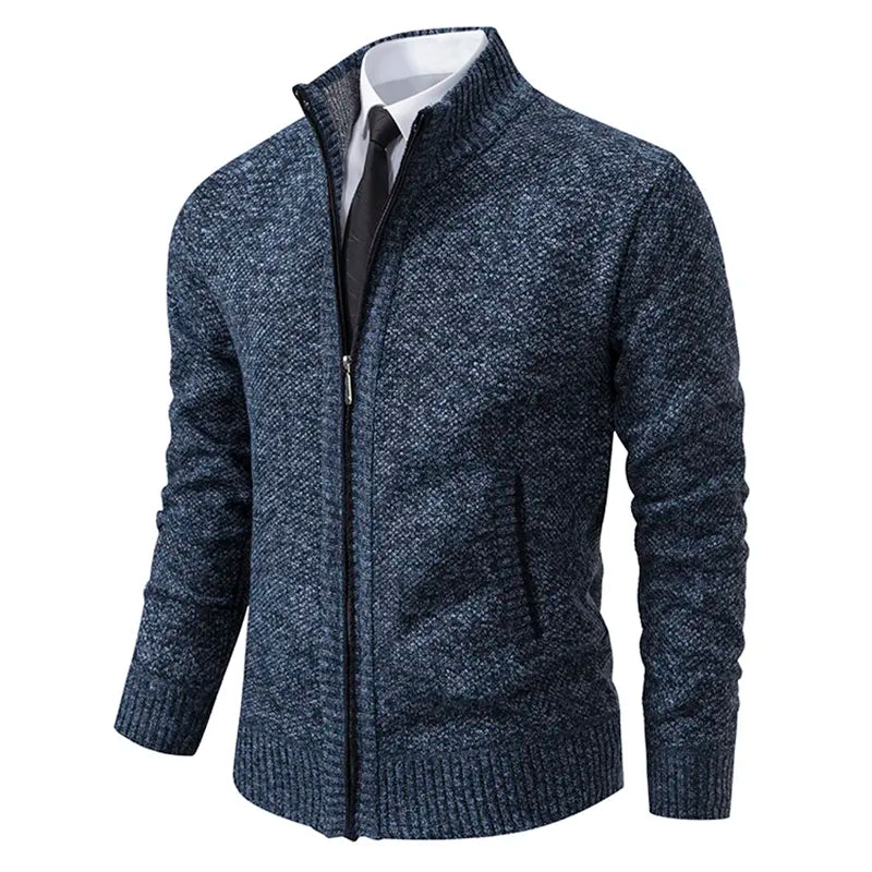 Strickjacke mit Reißverschluss und Taschen für Männer
