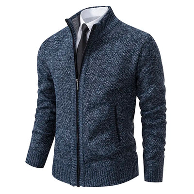 Strickjacke mit Reißverschluss und Taschen für Männer