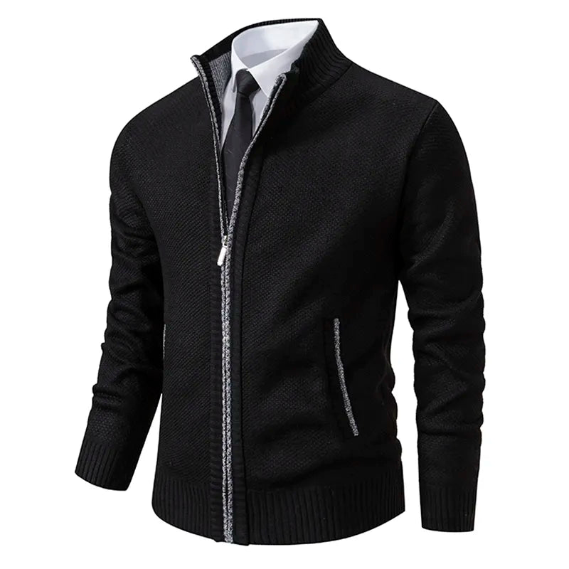 Strickjacke mit Reißverschluss und Taschen für Männer