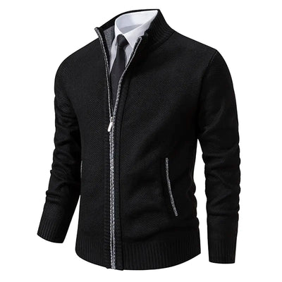 Strickjacke mit Reißverschluss und Taschen für Männer