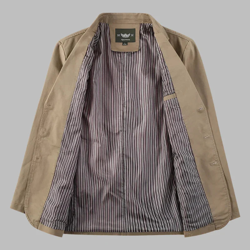 Sakko für Herren - Sommerlicher Blazer mit Knöpfen für heiße Tage