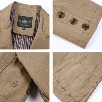 Sakko für Herren - Sommerlicher Blazer mit Knöpfen für heiße Tage