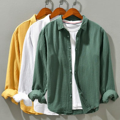 Sommerhemd für Herren - Luftiges bügelfreies Hemd mit Kurzarm