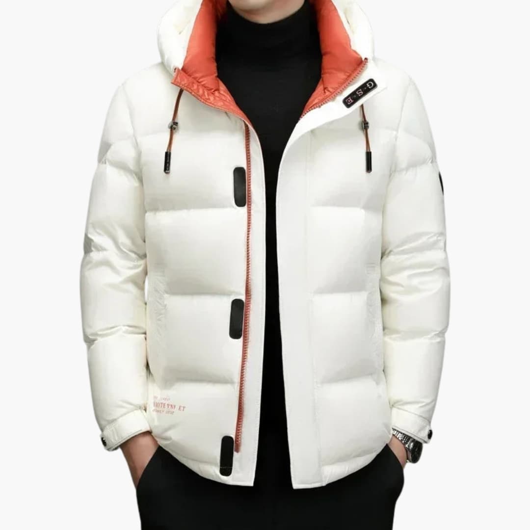 Herren Daunenjacke mit Kapuze