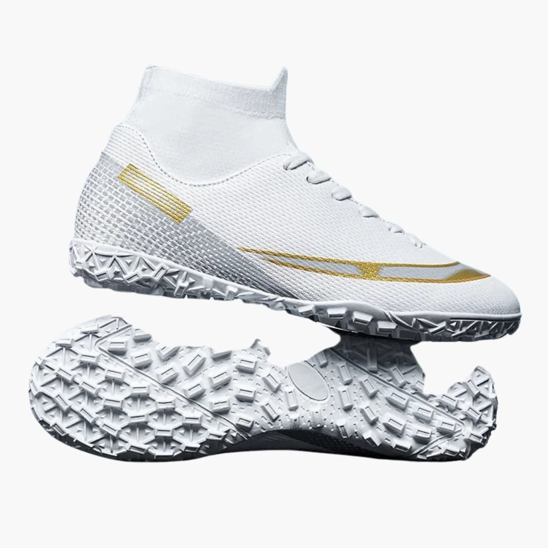 Herren Fußballschuhe mit Schnürung und Stollen Sohle