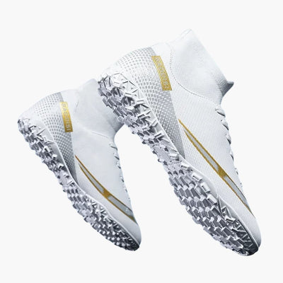 Herren Fußballschuhe mit Schnürung und Stollen Sohle