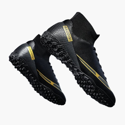 Herren Fußballschuhe mit Schnürung und Stollen Sohle