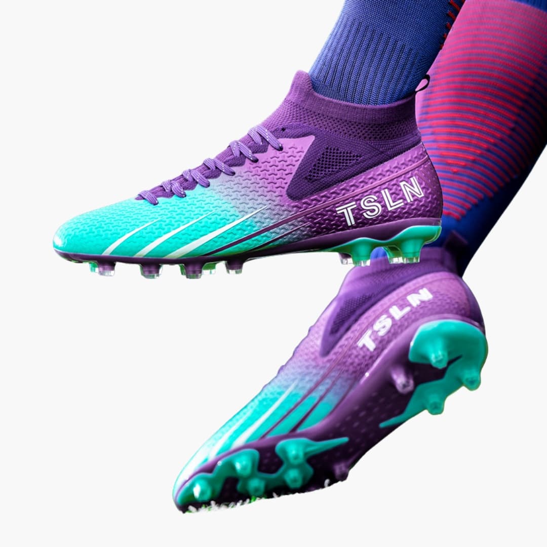 Herren Fußballschuhe mit Schnürung und strukturierter Oberfläche