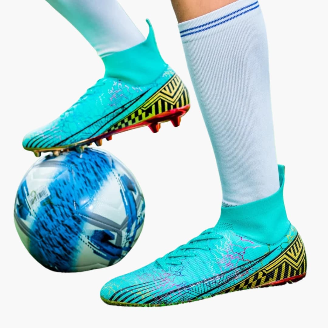 Herren Fußballschuhe mit Struktur-Oberfläche und Schnürung