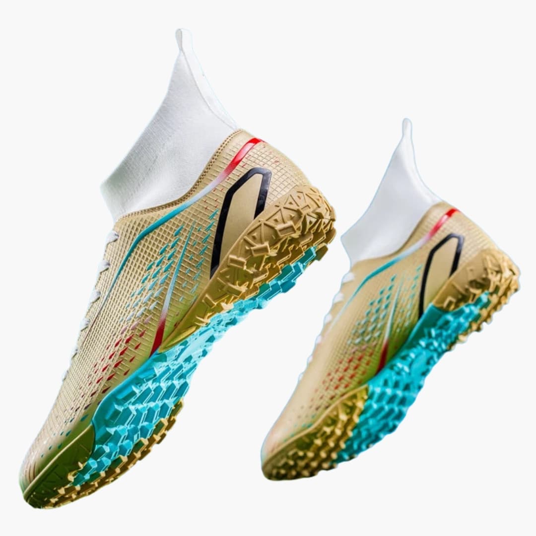 Herren Fußballschuhe mit Struktur Oberfläche und Stollensohle