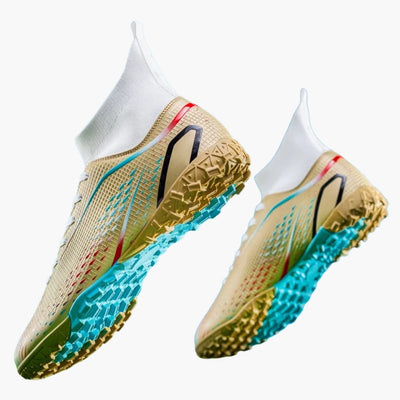 Herren Fußballschuhe mit Struktur Oberfläche und Stollensohle