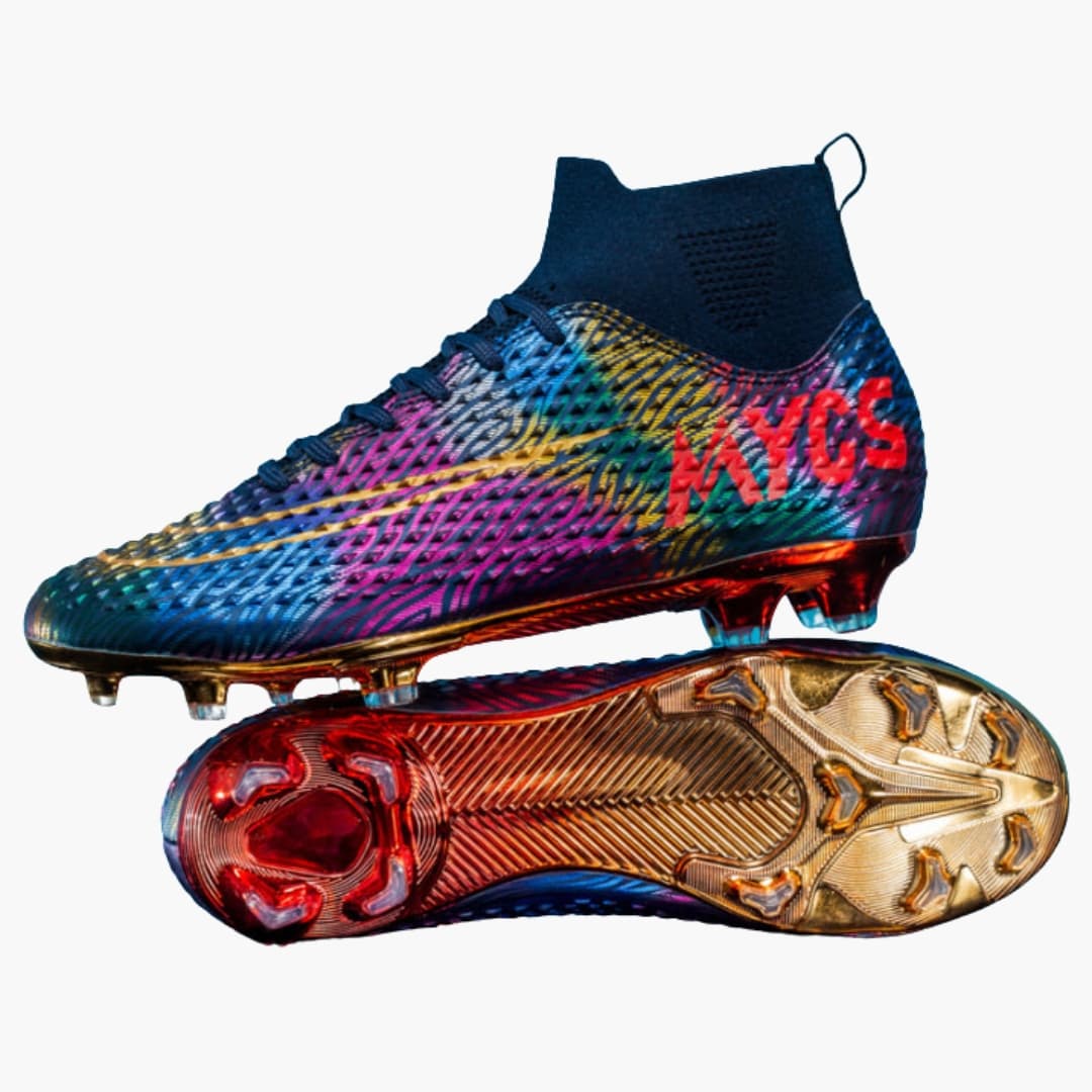 Herren Fußballschuhe mit hohem Schaft und Stollensohle